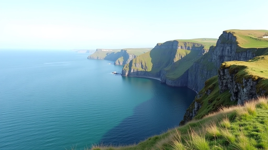 Dramatic clifftop views and seascape